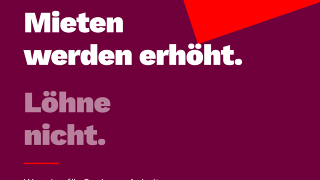 Sharepic mit Text: Mieten steigen – Löhne nicht. Was das für Sachsen-Anhalt bedeutet.