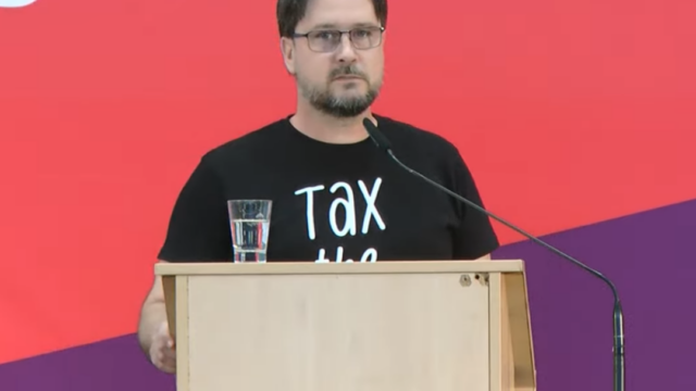 Michael Scholz, Direktkandidat Die Linke Wahlkreis 40 Naumburg. Roter Balken mit Text: Landtagswahl 2026 Sachsen-Anhalt · Michael Scholz · Listenplatz 26.